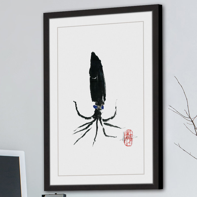 « black beauté », reproduction d’art encadrée, H 45 po x l 30 po x P 1,5 po