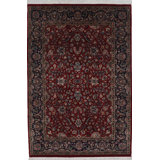 Traditional Hand Knotted Wool Oriental Area Rug in Red