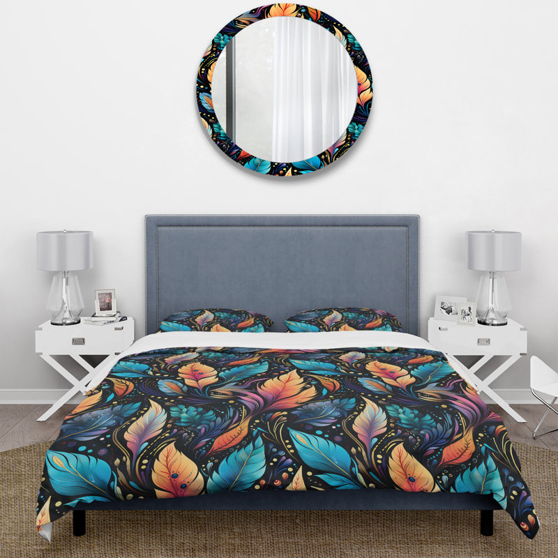Ensemble de housse de couette Artistic Gypsy Boho, Housse de couette pour très grand lit et 2 très
