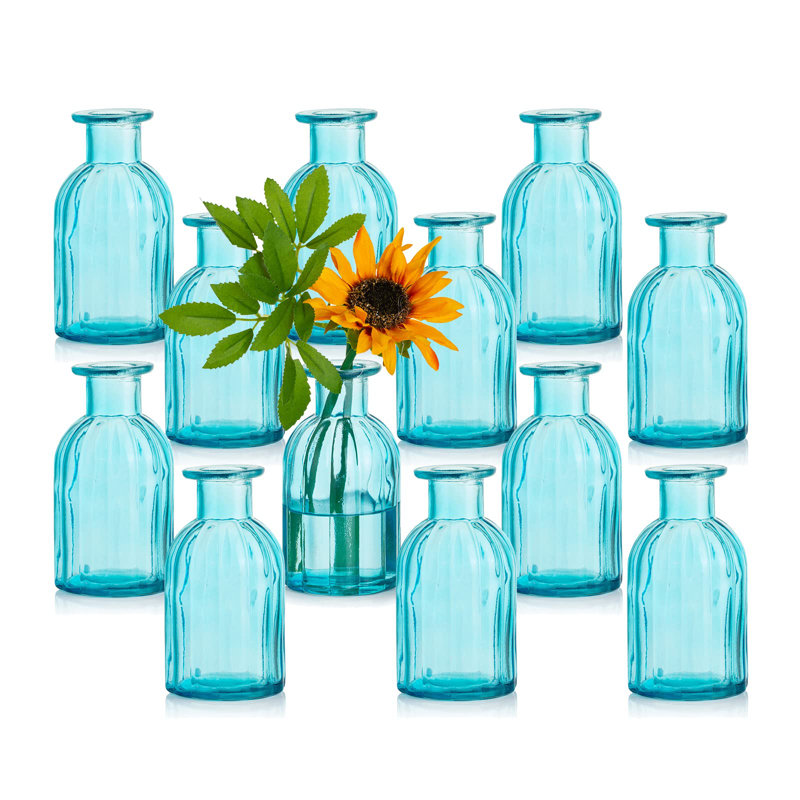 Chasady Glass Table Vase, Blue