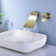 Wall-mounted widespread bathroom faucet with single handle design for bathroom sinks and bathtubs