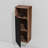 Black & Walnut Floating Shelf - Stylish Bathroom Storage Wall Cabinet With Feature