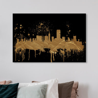« san francisco horizon », peinture sur toile