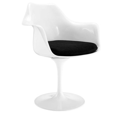     Tatty Modern Pedestal Dining Chair – Plastic Seat, Metal Legs, Kitchen & Dining Room Seating