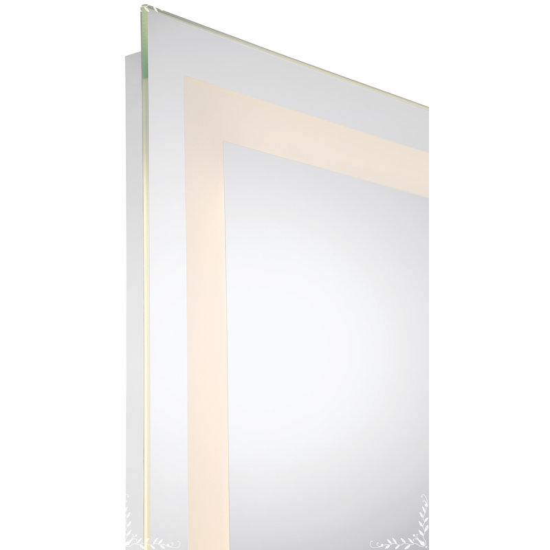 Metal Flat LED Mirror, 48" x 36"