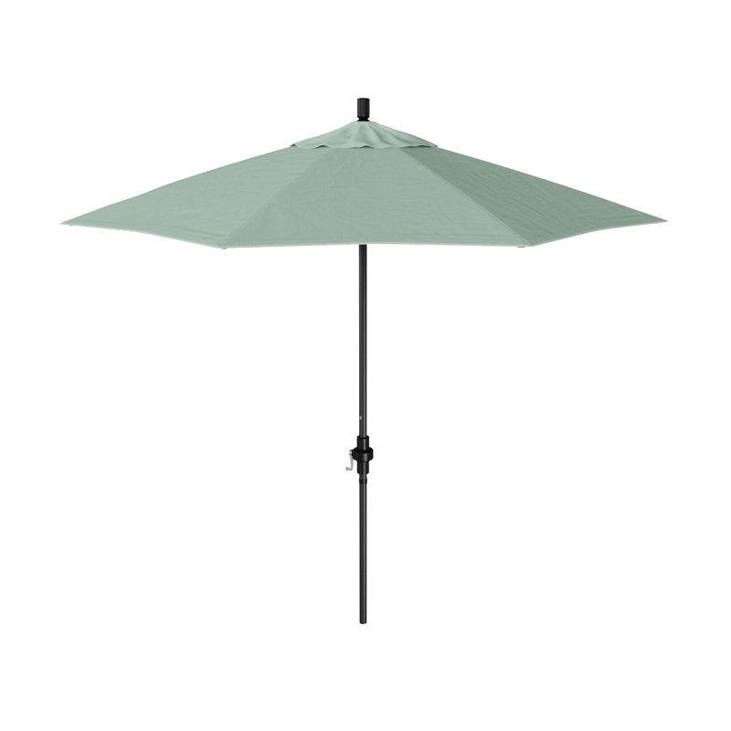 Parasol 108 po Aalieyah, Tissage uni Sunbrella® palette brume, Stone Black