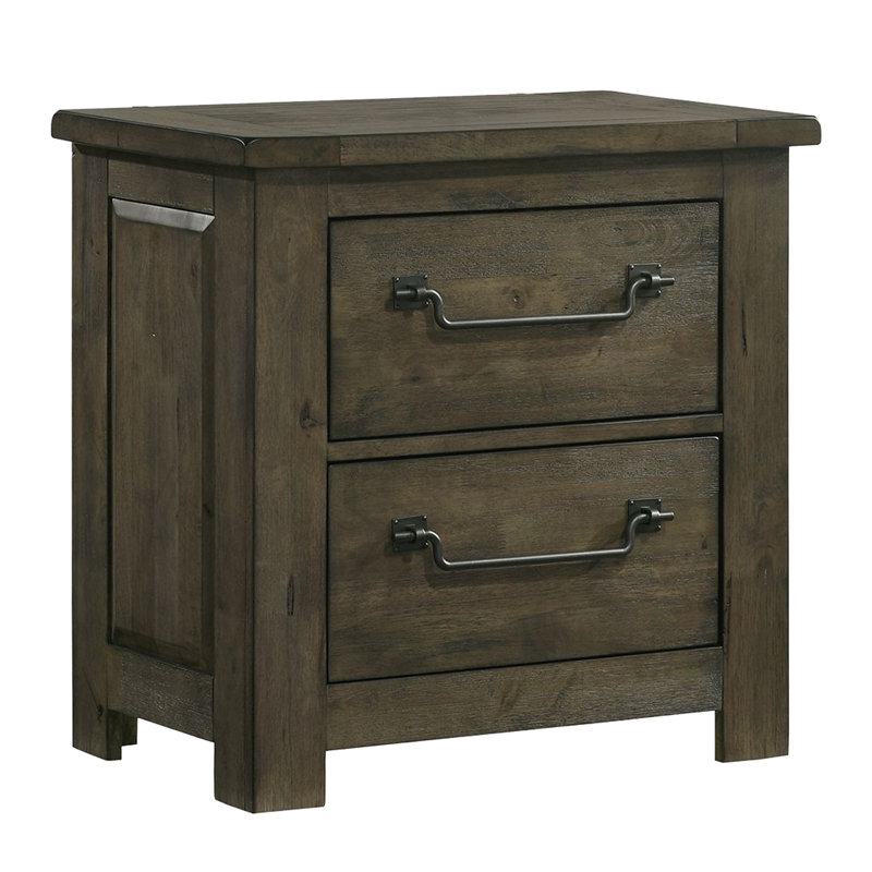 Table de chevet 2 tiroirs Jud