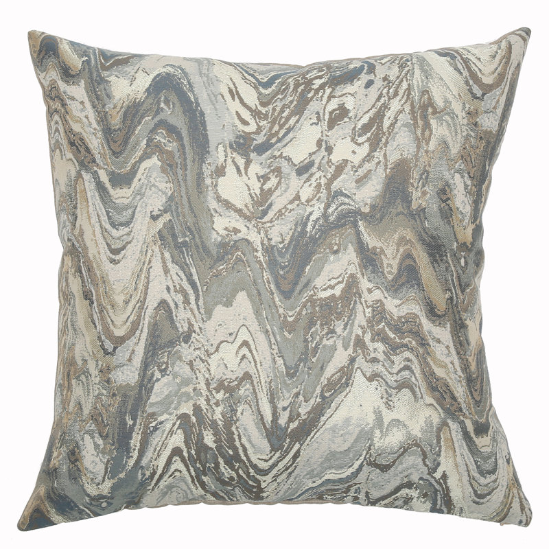 Butler Geometric Feather Throw Pillow, Sea Green