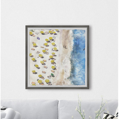 " Yellow Sunshade II " by Marmont Hill Painting Print