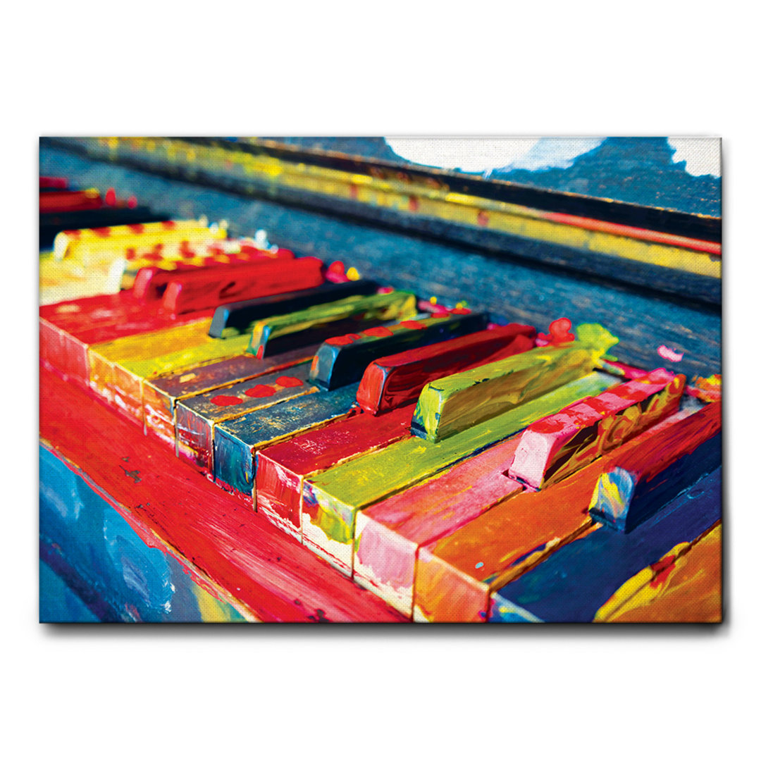 Kunstdruck Colourful Piano von Giallobus