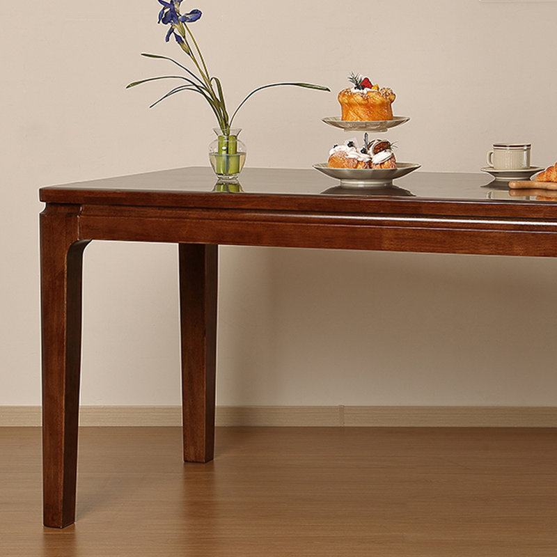 Retro Simple Rubber Wood Solid Wood Table