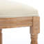 Chaise de bar en bois massif beige de 2 places, siège confortable pour comptoir 2, revêtement, cuisine