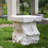 Talia Outdoor Patio Modern Artistry MGO Side Table, White