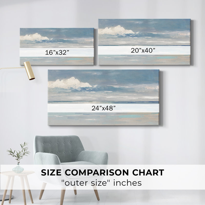 Coucher de soleil au coucher du soleil - Toile tendue avec châssis - Prêt à accrocher, H 16 po x l 32 po