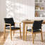 Ensemble de 2 chaises de salle à manger Artell de 47 cm (18,5 po) de hauteur, revêtues de similicuir et dotées d'une structure en bois massif.-503559757