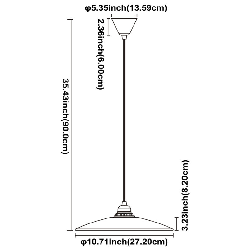 Luminaire suspendu 1 lumière Tishomingo, Rouge