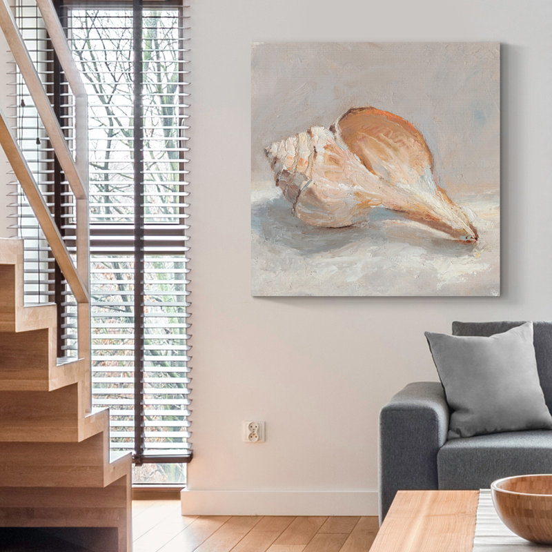 «Impressionist Shell Study III», reproduction d'art sur toile tendue, H 16 po x l 16 po x P 1 po