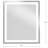 72 in. x 36 in. Rectangular Illuminated Integrated LED White Color Selectable Modern Mirror-94229357