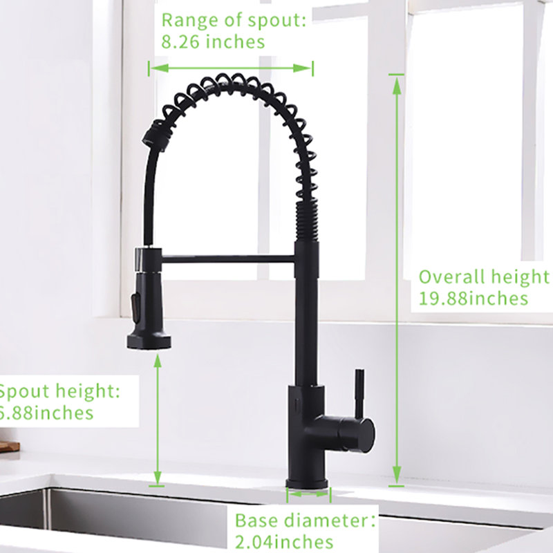 Robinet de cuisine automatique sans contact - Smart, mains, noir, remplissage en céramique, laiton, modèle Smart Touchless, look élégant