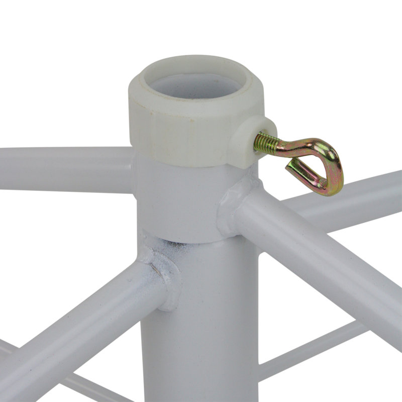 Support pour arbre de Noël roulant pour arbres artificiels, H 10 po x l 22 po x P 22 po, Blanc