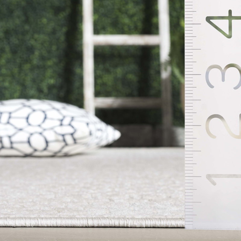 Tapis de couleur unie Mehfooj Performance, Rectangle 5 pi 3 po x 7 pi 6 po