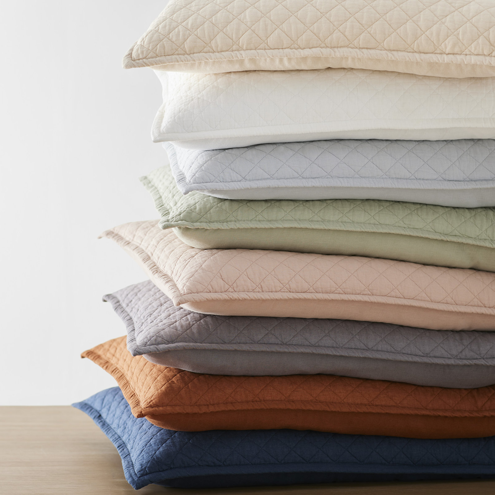 Jeffen Linen Pillow Sham, Standard/Twin, Sage