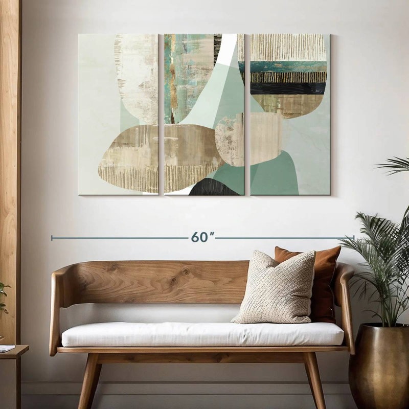 Avery Mixed Celadon, 32" H x 50" W