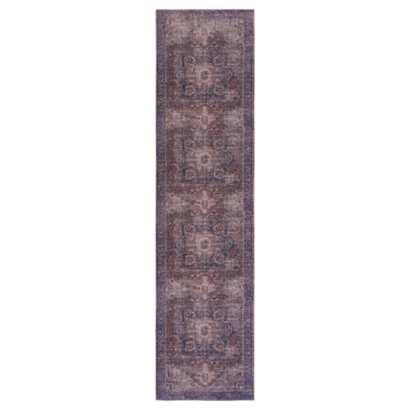 Tapis luxueux bourgogne riche, Tapis de couloir 2 pi 6 po x 10 pi