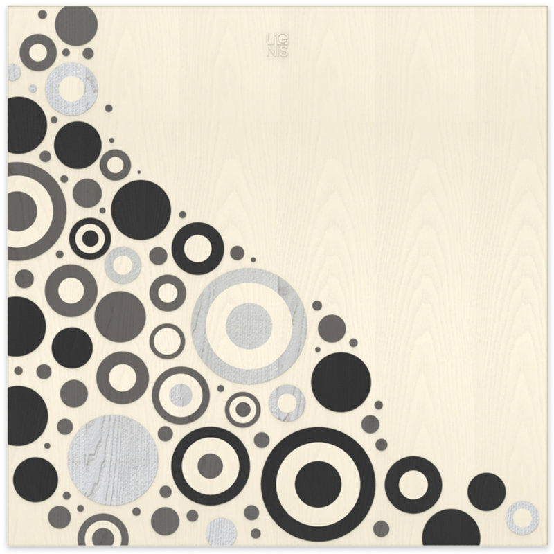 Brio Circles - Unframed Graphic Art Print on Wood