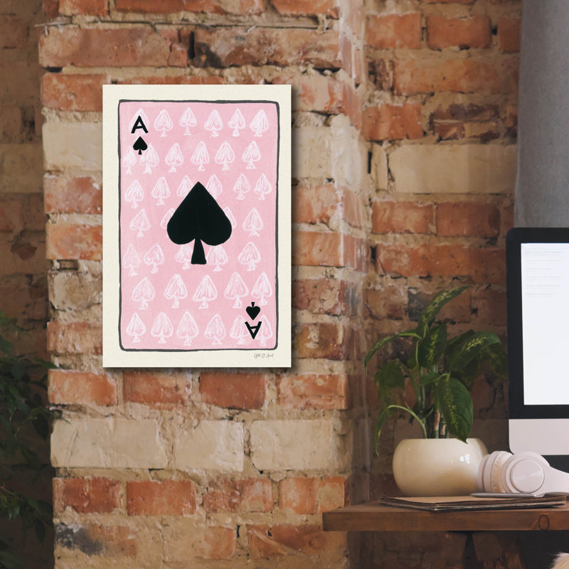 «Ace Of Spades» par Yvette St. Amant, art mural sur toile, H 18 po x l 12 po