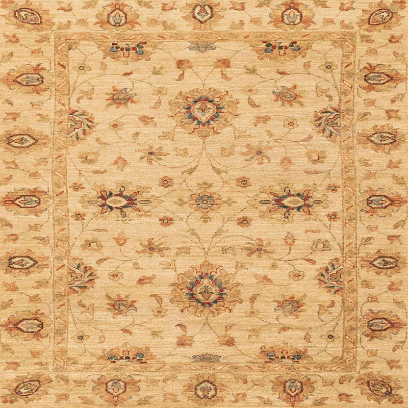 Tapis abstrait moderne 3570, Carré 5 pi