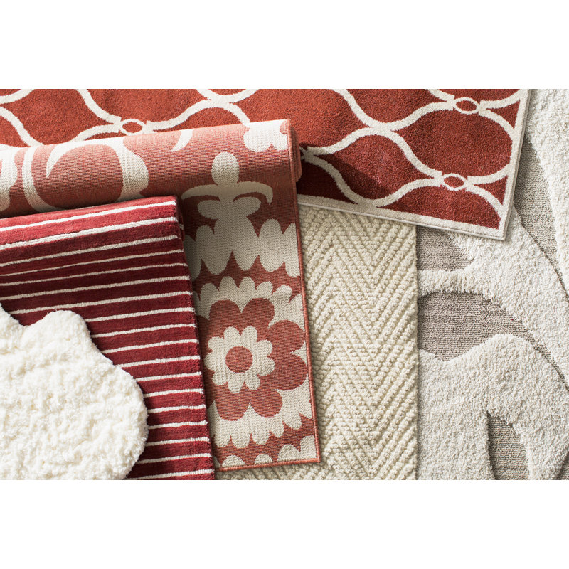 Tapis ivoire en jute tissé à plat à la main Radford, Rectangle 5 pi x 8 pi