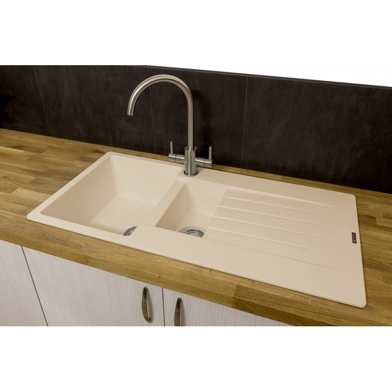 Harlem 1.5 Bowl Inset Kitchen Sink, Caffe Silvery