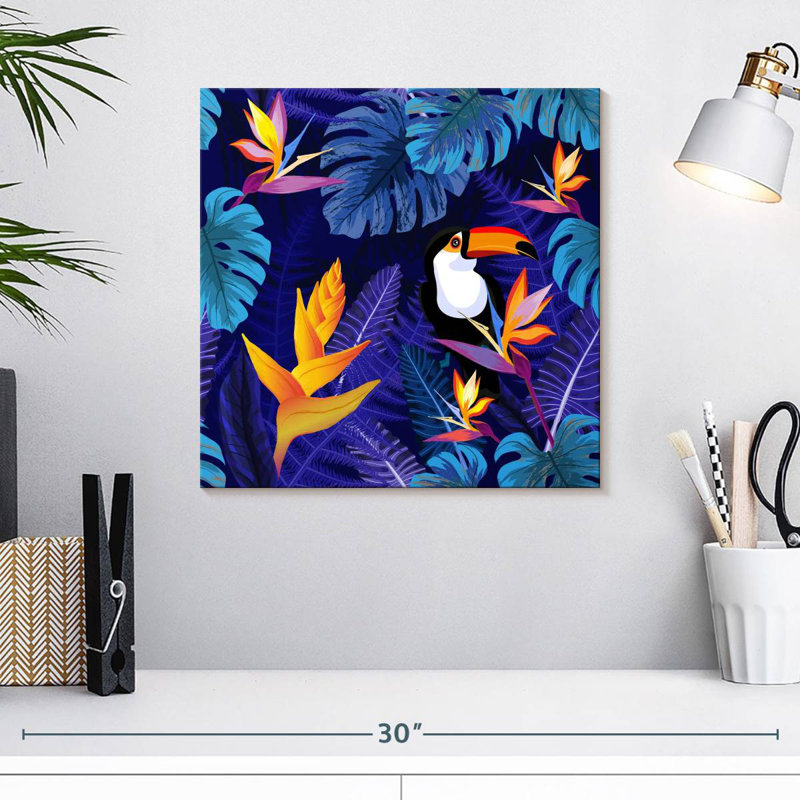Crowle Jungle Toucan, 16" H x 16" W
