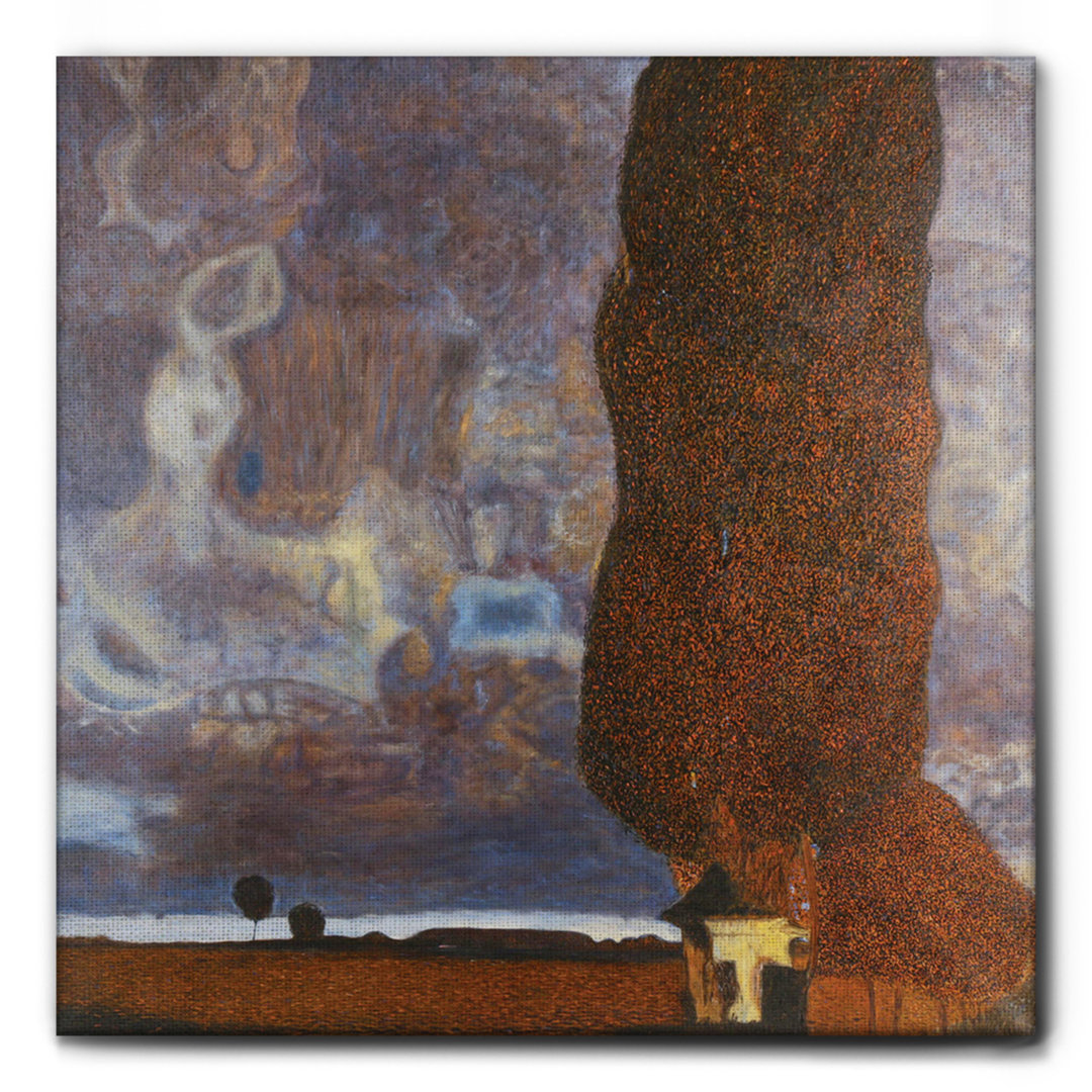 Kunstdruck The Great Poplar 2 von Gustav Klimt