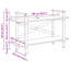 64cm H x 100cm W Steel Etagere Bookcase-1352175067