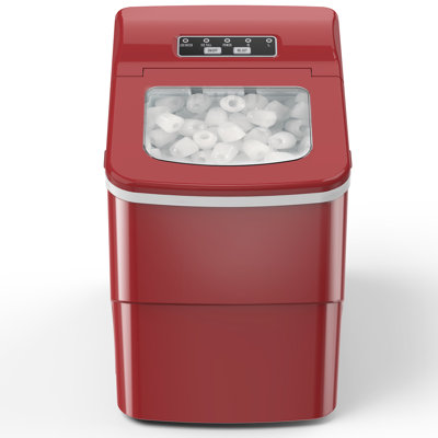 26 Lb. lb. Daily Production Bullet Ice Countertop Ice Maker,9 Bullet Ice Cubes Ready in 8 Mins