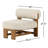 Cherina Klaudie Teak Patio Chair with Cushions-19523472-19523475
