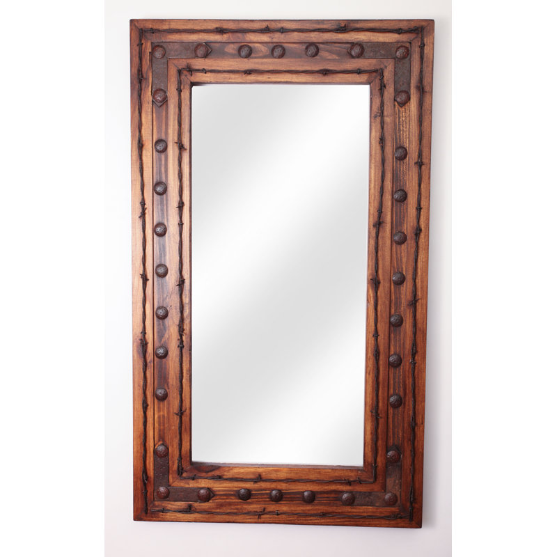 Mccomas Wood Wall Mirror, 34" H x 23" W