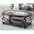 Skylah Glass Top Single Coffee Table
