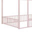 Structure de lit en métal avec clôture-553340392-544766300