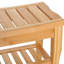 Long tabouret de spa avec compartiment de rangement - rehausse l'expérience du siège de douche et garde les accessoires de salle de bain à portée de main