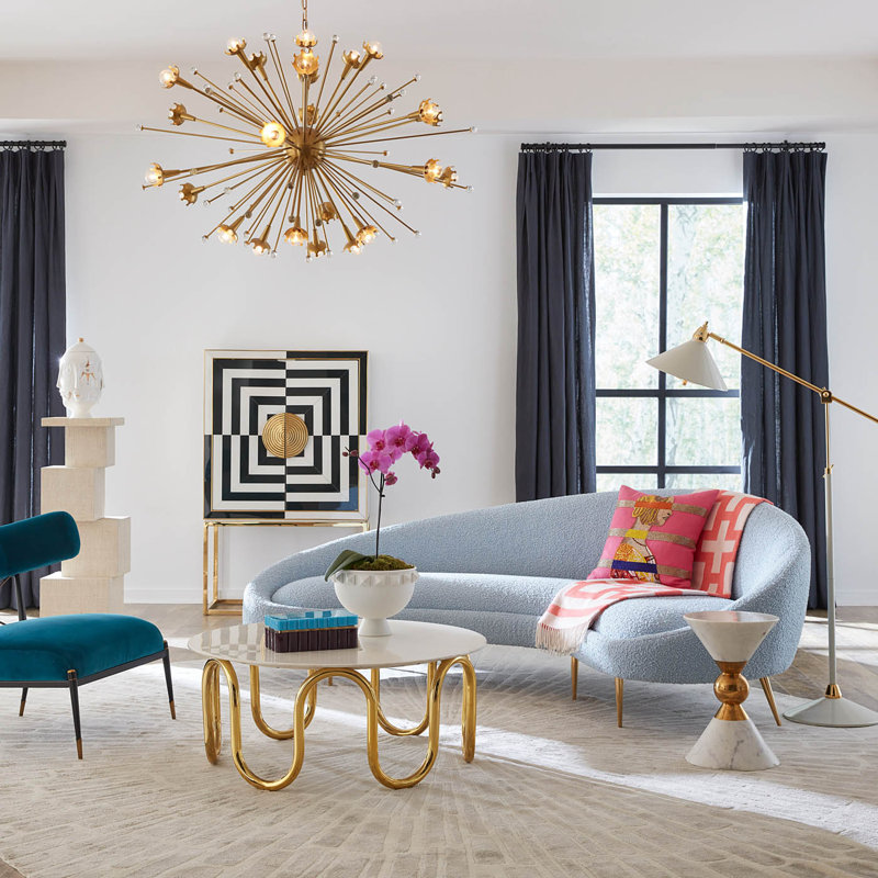 Ether Curved Sofa, Cirrus Sky