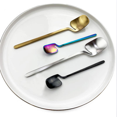 Stainless Steel Mini Teaspoons Set Of 8, Durable Espresso Spoons For Coffee, Sugar, Dessert, Cake, Ice Cream, Soup, Antipasto, And Cappuccino, Dishwasher Safe, Hangable Design
