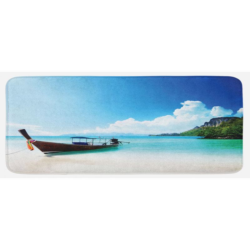 Coastal Synthetic Kitchen Mat