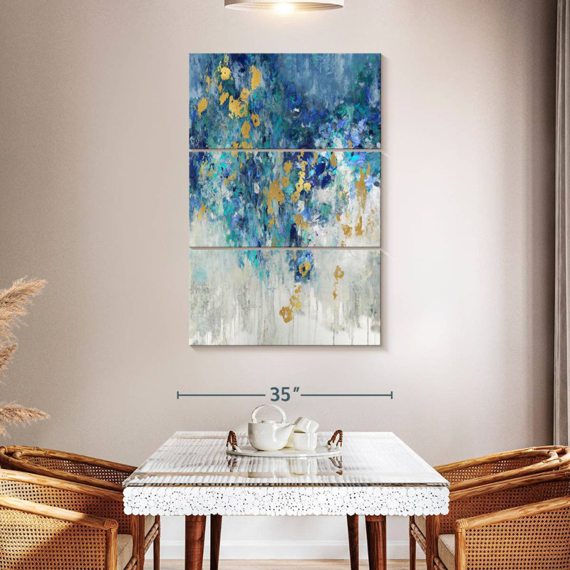 Avery Cascading Blues II, H 38 po x l 24 po