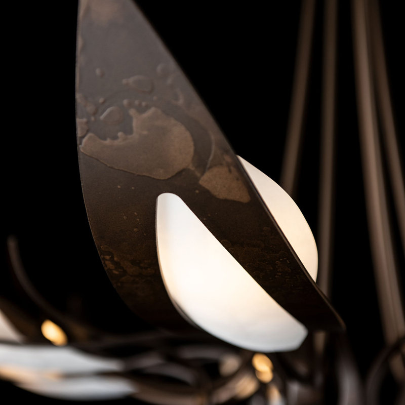Parasol 7-Light Chandelier - Sterling, Bronze