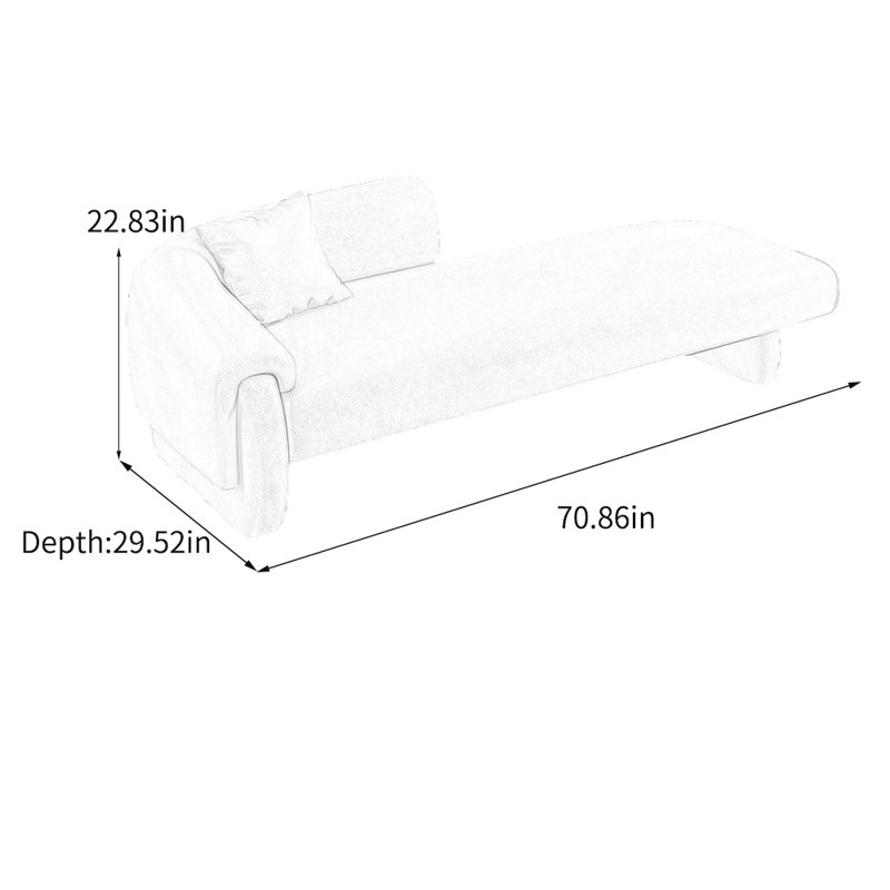 Fauteuil inclinable en similicuir léger et luxueux, Orienté à gauche (vu de face), Beige