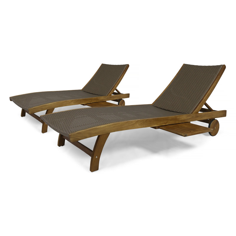 Chaise Lounge Chair, Brown