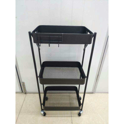 Origami 3 Tier Foldable Rolling Cart